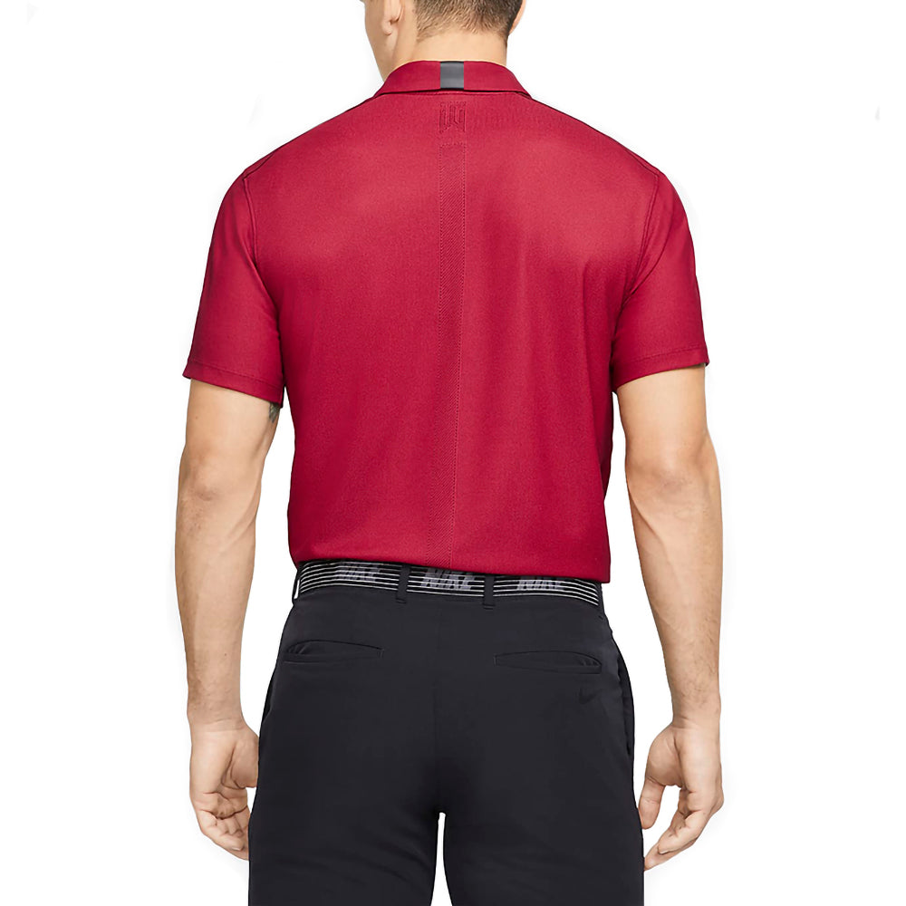 Nike Dri-FIT Tiger Woods Striped Golf Polo Team Red - SP21 Men
