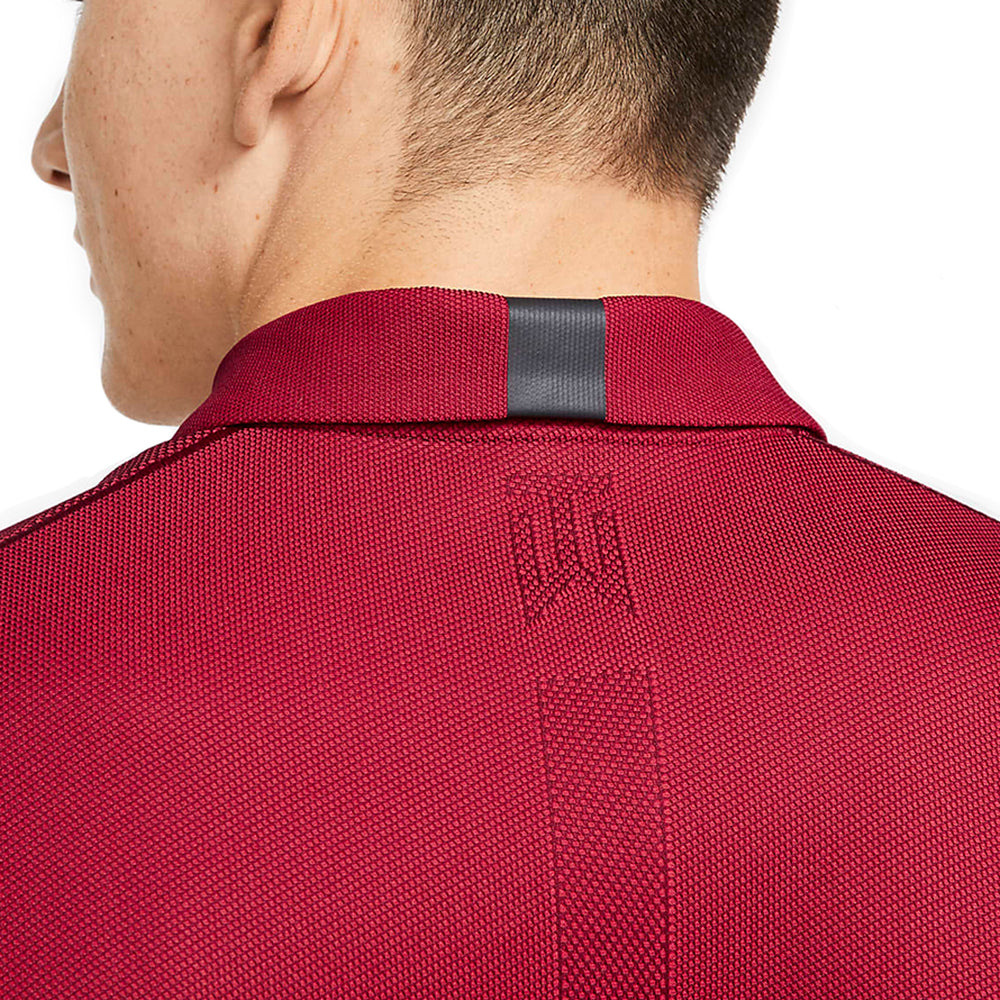 Nike Dri-FIT Tiger Woods Striped Golf Polo Team Red - SP21 Men
