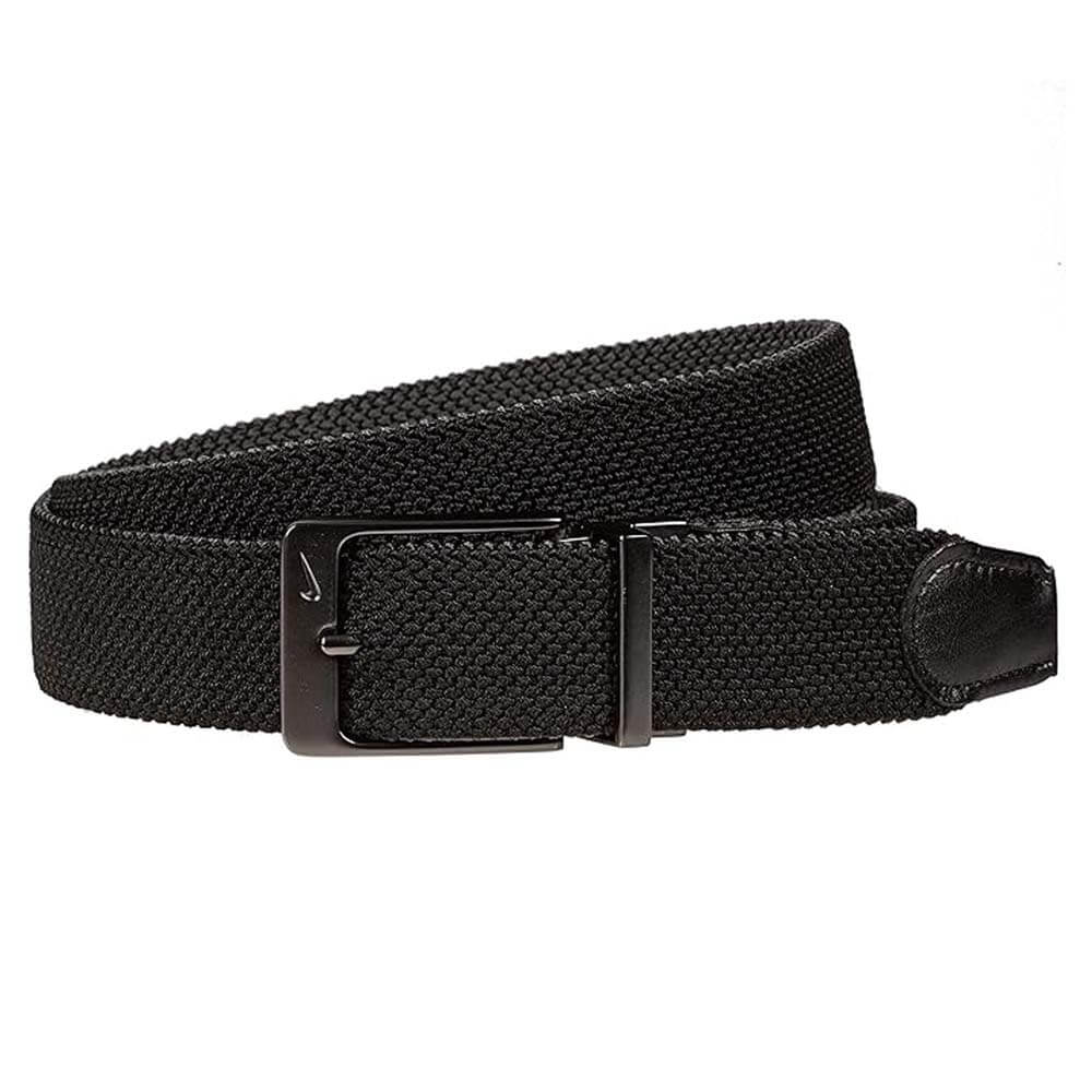 Nike G-Flex Stretch Woven Golf Belt Black/Dark Gray - 21 Men
