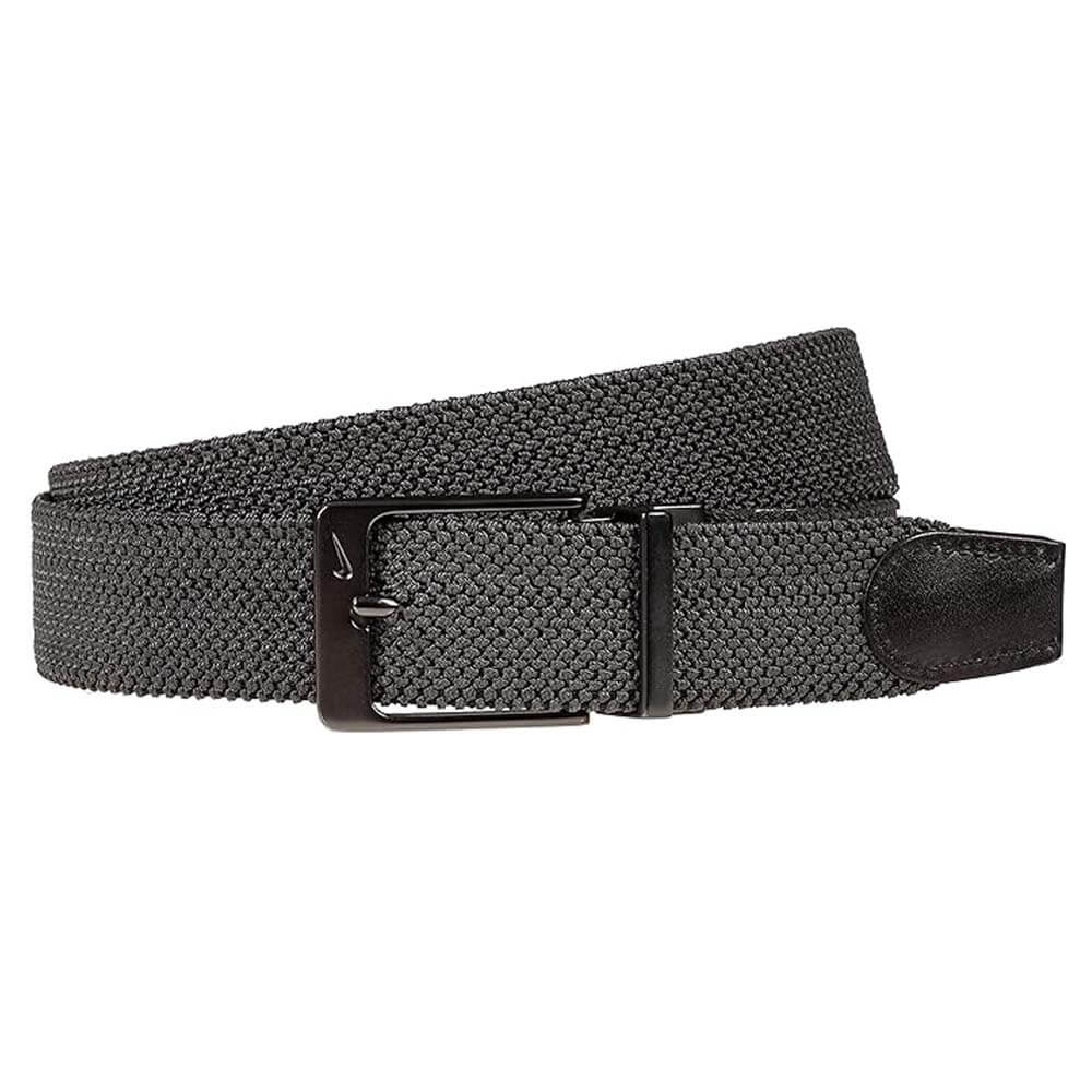 Nike G-Flex Stretch Woven Golf Belt Black/Dark Gray - 21 Men
