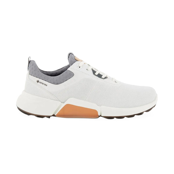 ECCO BIOM H4 Laced Spikeless Golf Shoes White/Silver Gray - SS22 Women