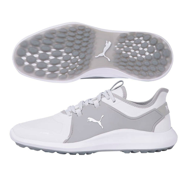 PUMA Ignite Fasten8 Spikeless Golf Shoes White/Silver/High Rise - 21 Men