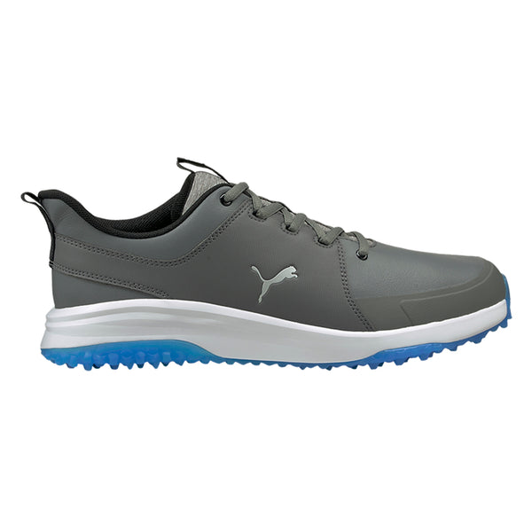 PUMA Grip Fusion Pro 3.0 Spikeless Golf Shoes Quiet Shade/Silver/Ibiza Blue - 21 Men