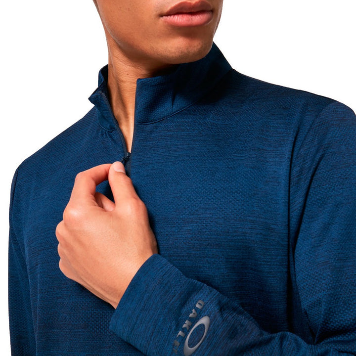 Oakley Contender Half Zip Golf Pullover Poseidon Dark Heather - SS21 Men