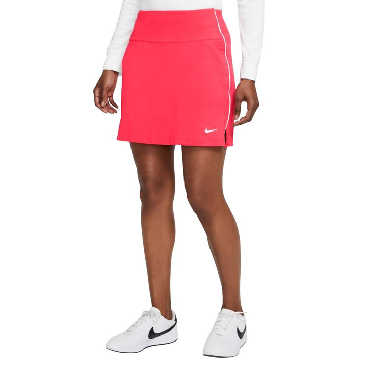 Nike Dri-FIT UV Victory Golf Skirt Fusion Red/White - SS21 Women