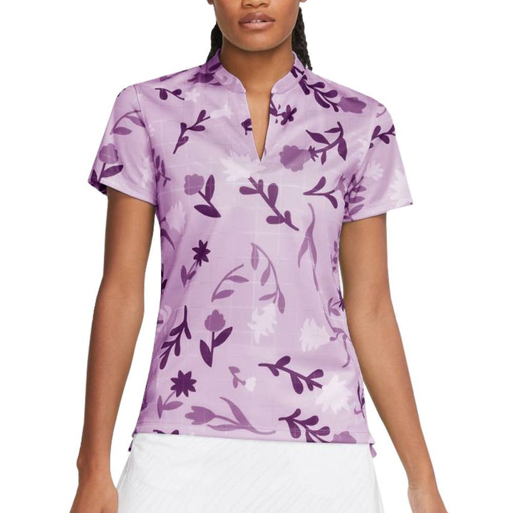 Nike Breathe Printed Golf Polo Lilac Mist/Violet Shock - SS21 Women