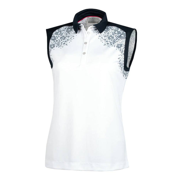Galvin Green Meja Ventil8 Golf Polo White/Navy - SS21 Women