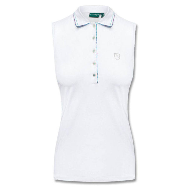 Chervo Aghene Golf Polo White/Puffo Floral Print - SU21 Women