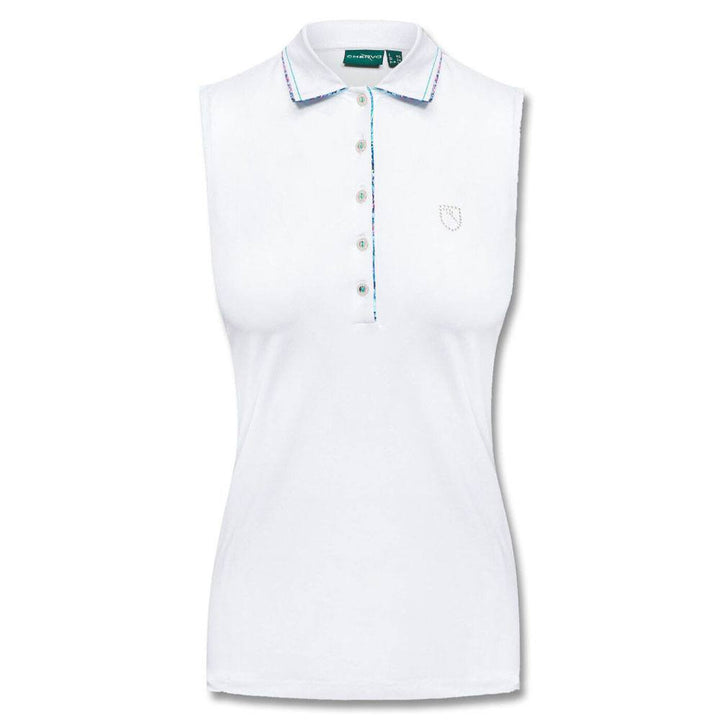 Chervo Aghene Golf Polo White/Puffo Floral Print - SU21 Women