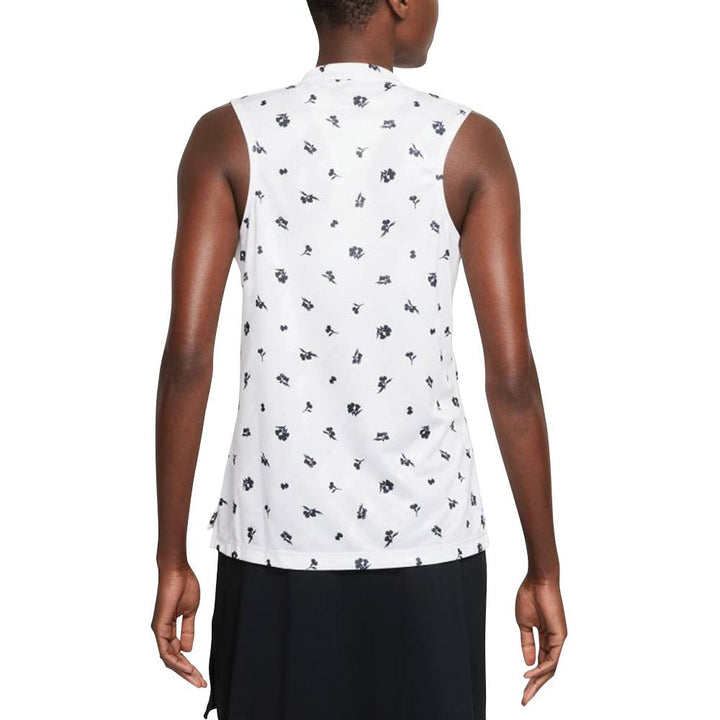 Nike Dri-FIT Victory Printed Golf Polo White/Black - SS21 Women