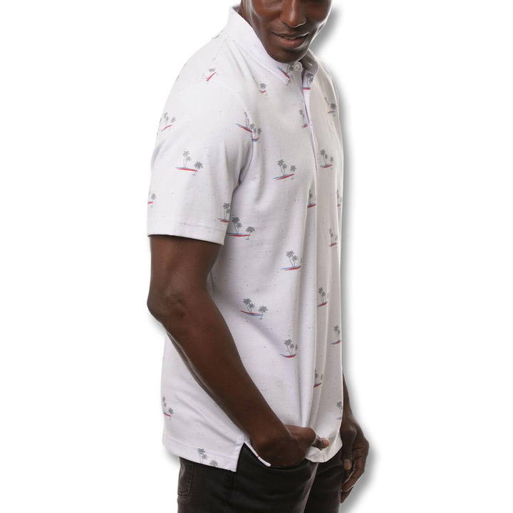 TravisMathew Rally Time Golf Polo White - SS21 Men