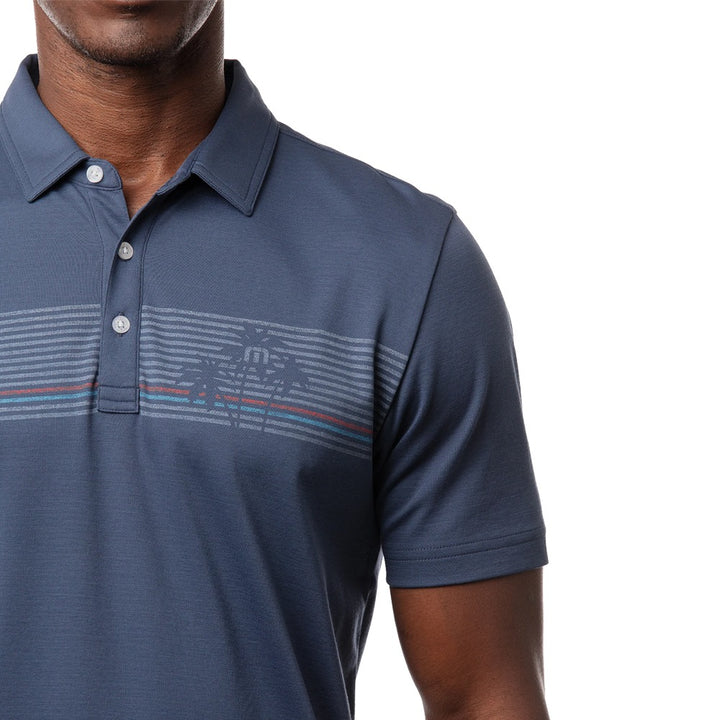 TravisMathew Private Pool Golf Polo Sargasso Sea - SS21 Men