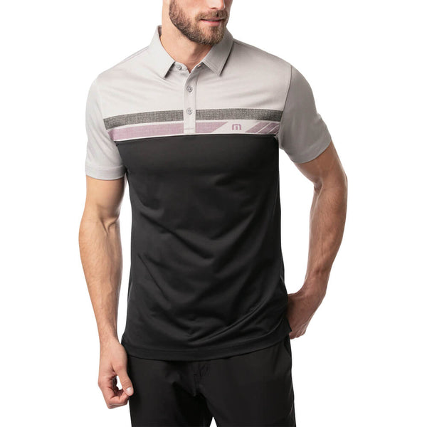 TravisMathew Real Treat Golf Polo Heather Light Gray - SS21 Men