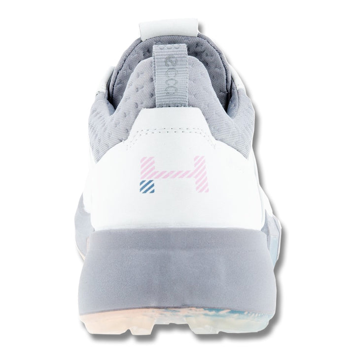 ECCO BIOM H4 BOA Spikeless Golf Shoes White/Silver Gray - 22 Women