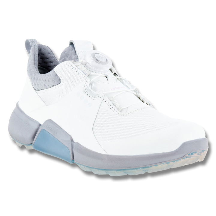 ECCO BIOM H4 BOA Spikeless Golf Shoes White/Silver Gray - 22 Women