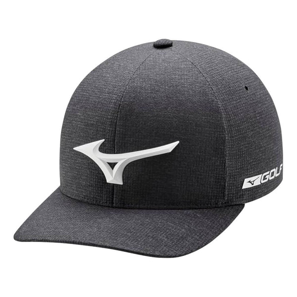 Mizuno Tour Delta Fitted Golf Cap Heathered Charcoal - 22 Men