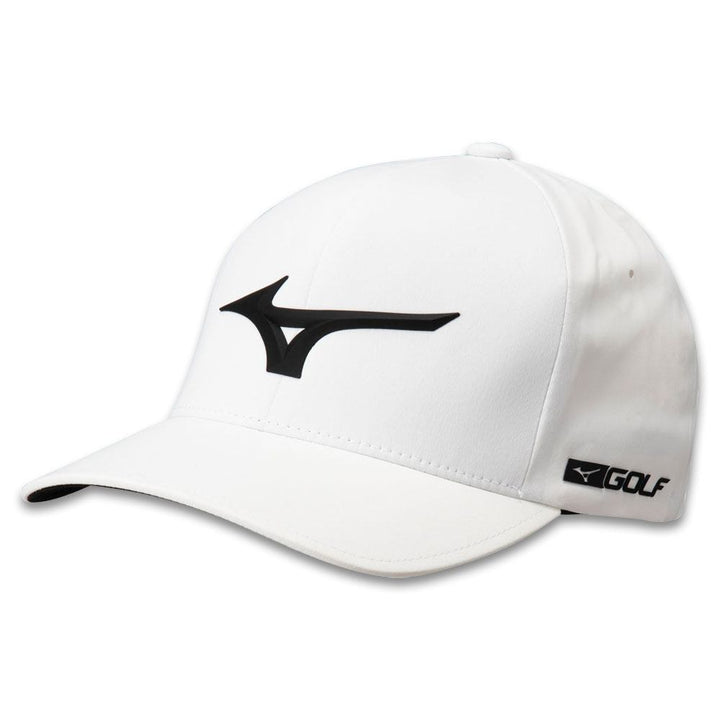 Mizuno Tour Delta Fitted Golf Cap White/Black - 22 Men