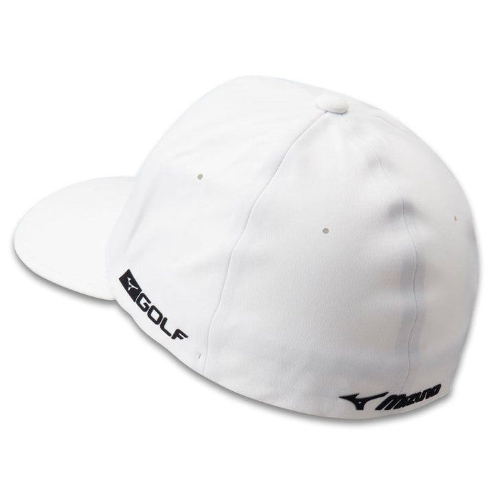 Mizuno Tour Delta Fitted Golf Cap White/Black - 22 Men