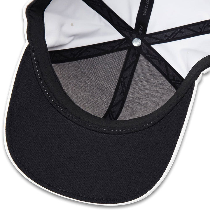 Mizuno Tour Delta Fitted Golf Cap White/Black - 22 Men