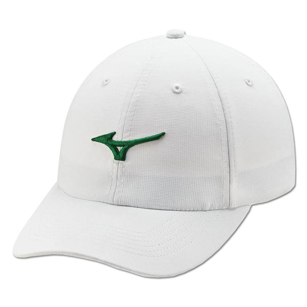 Mizuno Tour Adjustable Lightweight Golf Cap White/Green - 22 Men