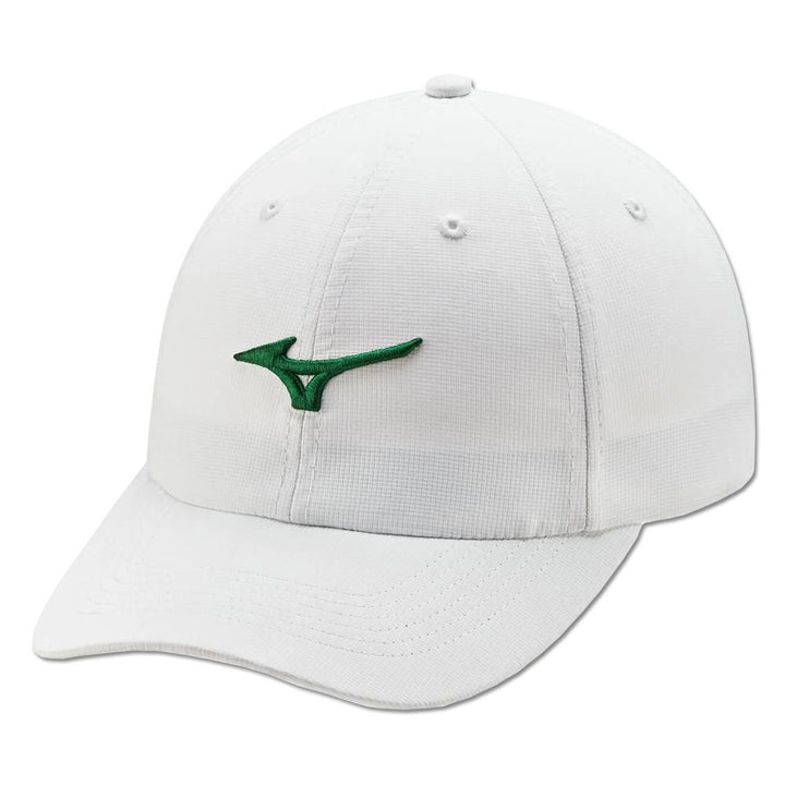 Mizuno Tour Adjustable Lightweight Golf Cap White/Green - 22 Men