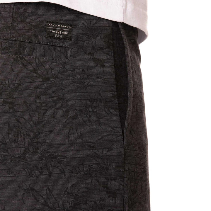 TravisMathew Sneak A Peak Golf Shorts Heather Gray Pinstripe - SS21 Men