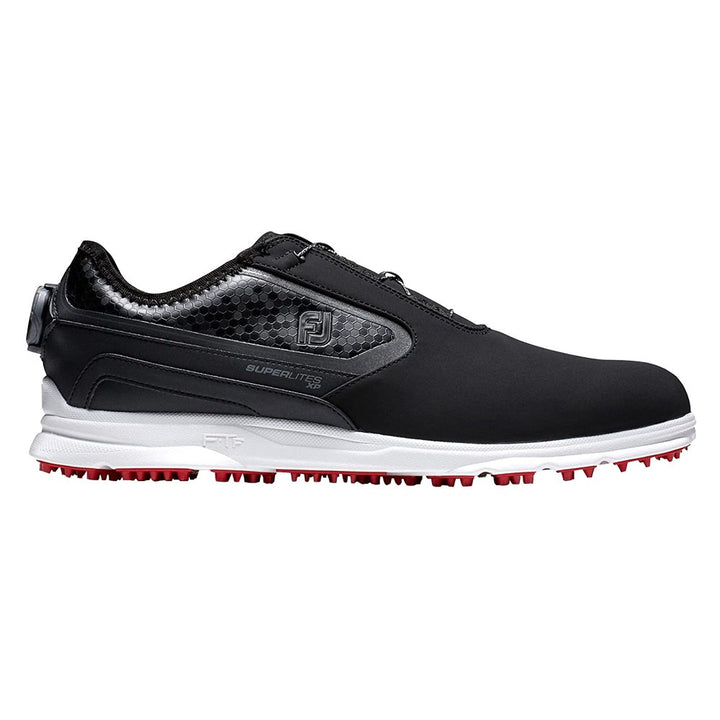FootJoy Superlites XP BOA Spikeless Golf Shoes Previous Season Style Black/White/Red - 23 Men