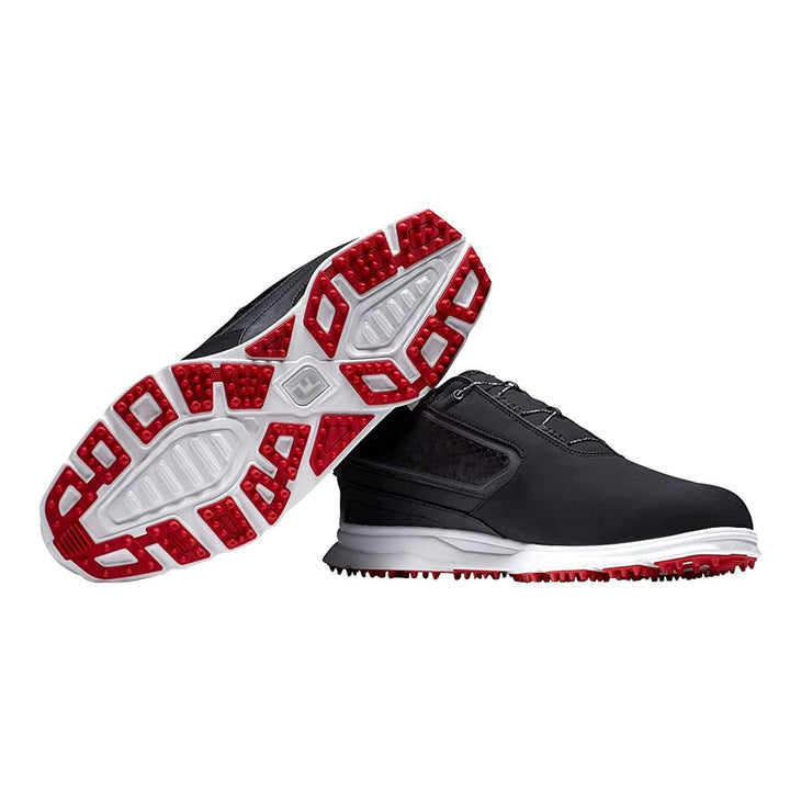 FootJoy Superlites XP BOA Spikeless Golf Shoes Previous Season Style Black/White/Red - 23 Men