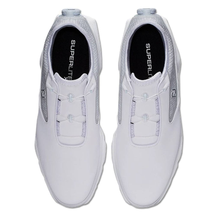 FootJoy Superlites XP BOA Spikeless Golf Shoes Previous Season Style White/Silver - 23 Men