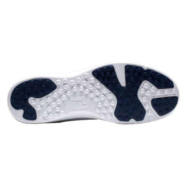 FootJoy FJ Leisure Spikeless Golf Shoes Previous Season Style Laced Light Gray/Navy White - 22 Women