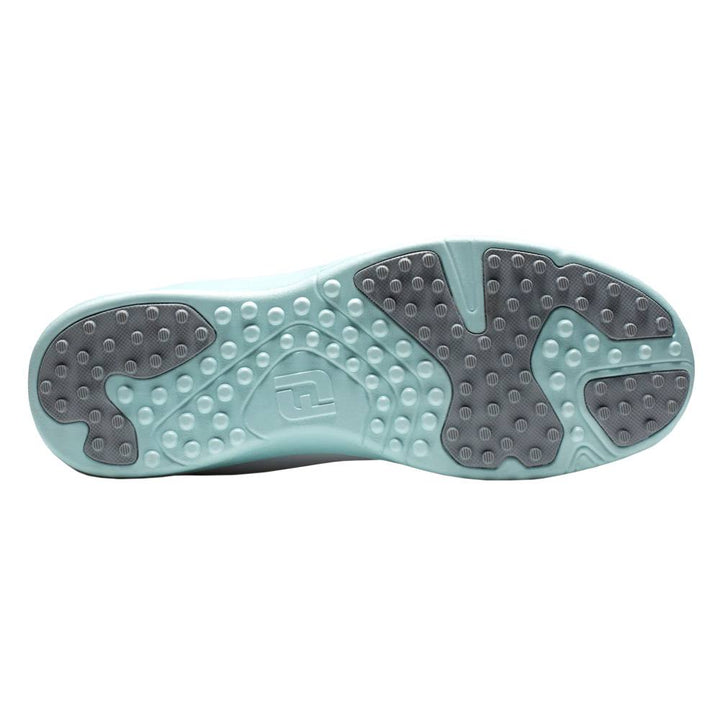 FootJoy FJ Leisure Spikeless Golf Shoes Previous Season Style Laced White/Mint/Mint - 22 Women