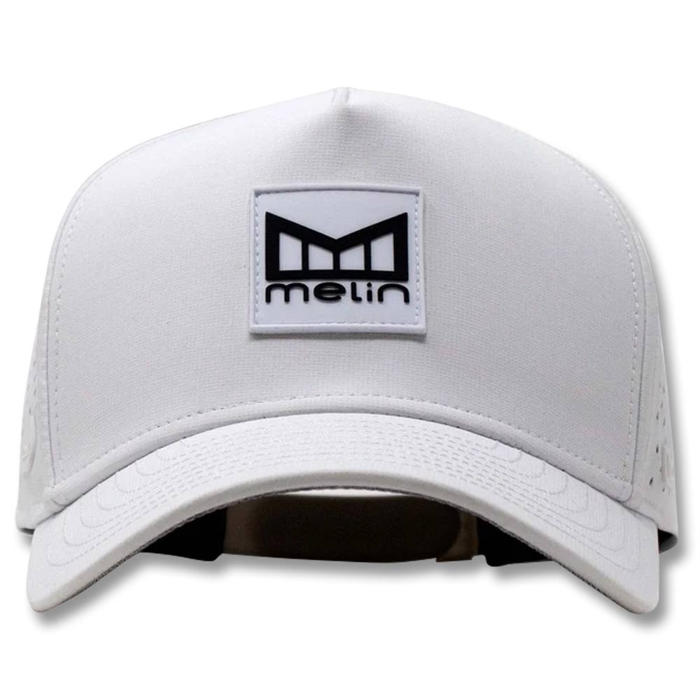 Melin Odyssey Stacked Hydro Golf Cap White - FA23 Men