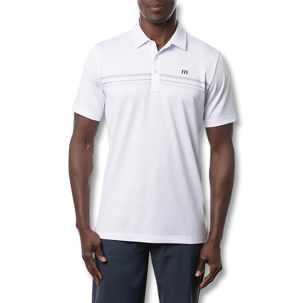 TravisMathew Get Nauti Golf Polo White - SS22 Men