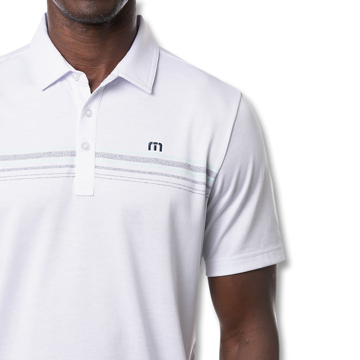 TravisMathew Get Nauti Golf Polo White - SS22 Men