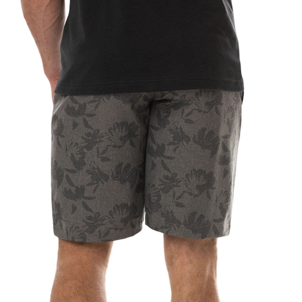 TravisMathew Inlet Golf Shorts Heather Gray Pinstripe - SS22 Men