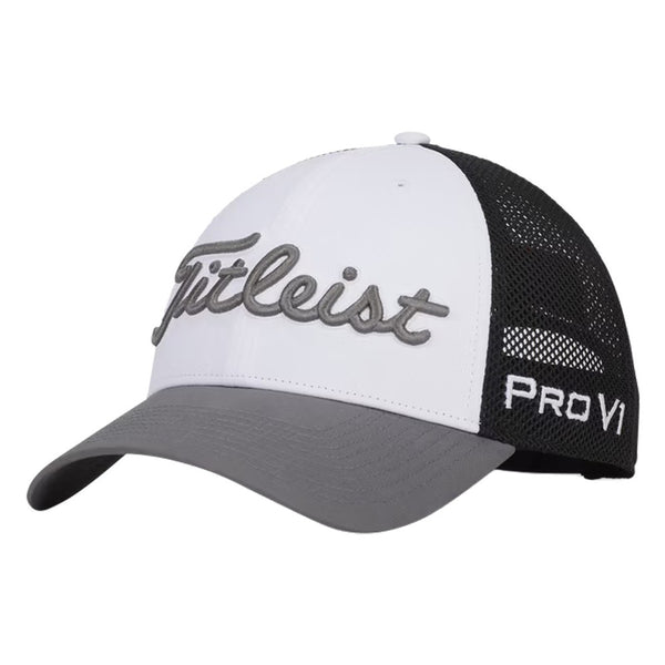 Titleist Tour Performance Mesh Golf Cap White/Black/Charcoal - 24 Men