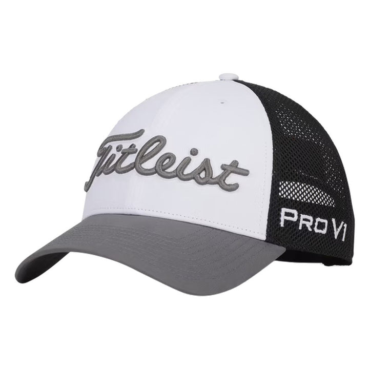 Titleist Tour Performance Mesh Golf Cap White/Black/Charcoal - 24 Men