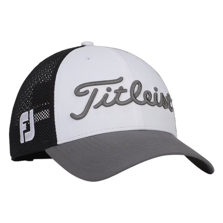 Titleist Tour Performance Mesh Golf Cap White/Black/Charcoal - 24 Men