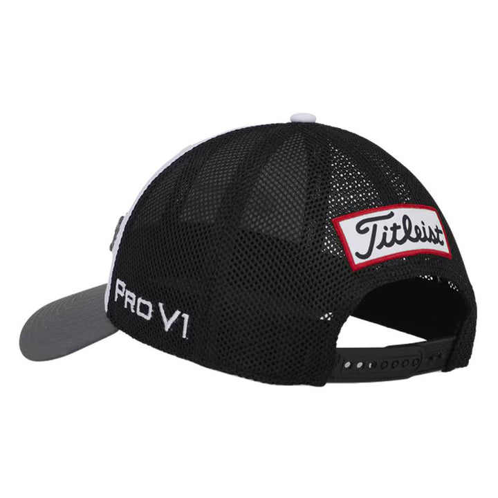 Titleist Tour Performance Mesh Golf Cap White/Black/Charcoal - 24 Men