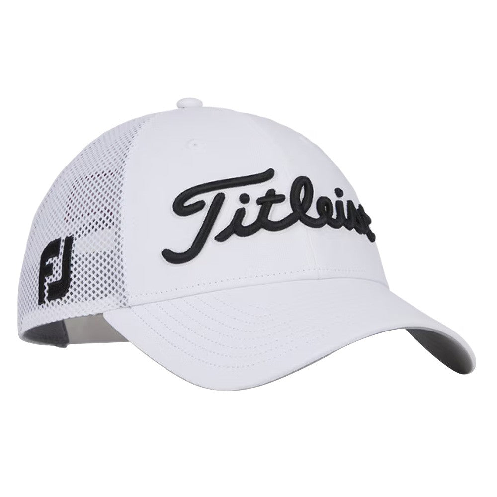 Titleist Tour Performance Mesh Golf Cap White/Black - 24 Men