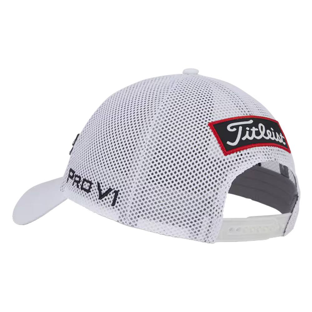 Titleist Tour Performance Mesh Golf Cap White/Black - 24 Men