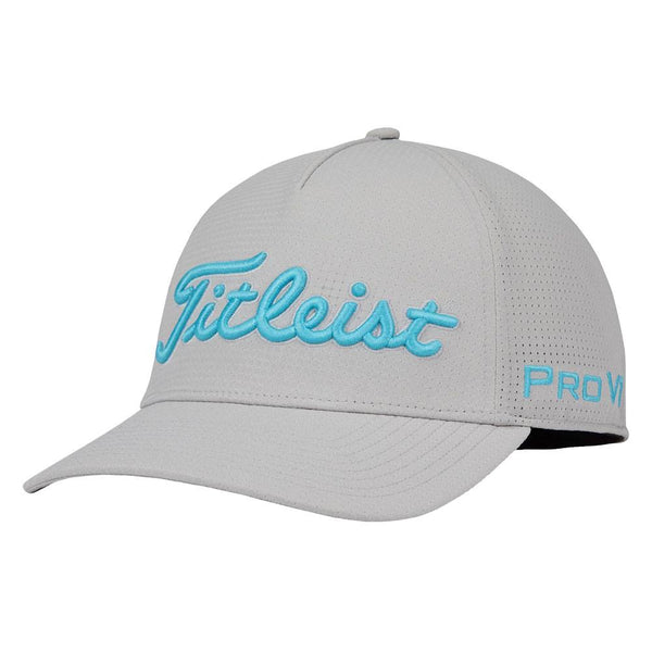 Titleist Tour Stretch Tech Golf Cap Gray/Maui Blue - 23 Men