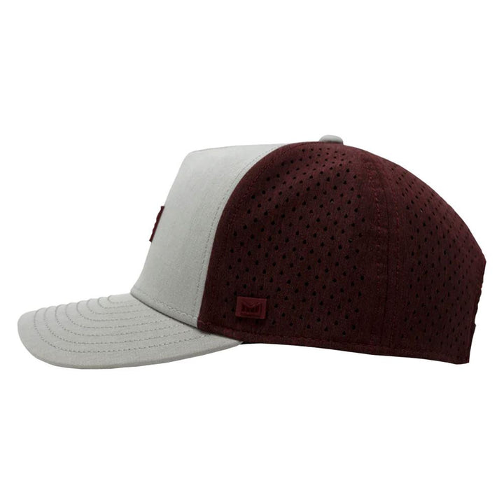 Melin Hydro Odyssey Brick Golf Cap Light Gray/Maroon - 23 Men