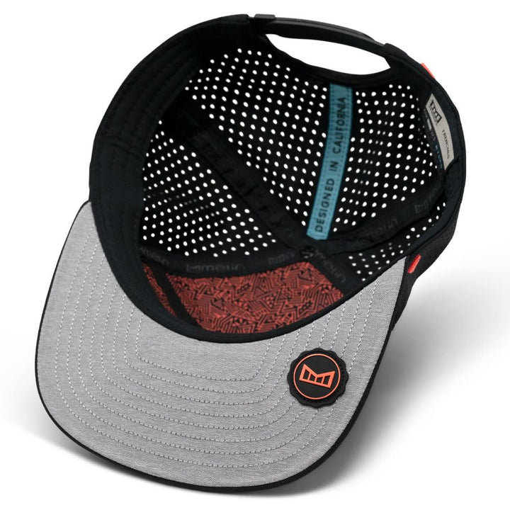 Melin Trenches Icon Hydro Golf Cap Black/Infrared - FW23 Men