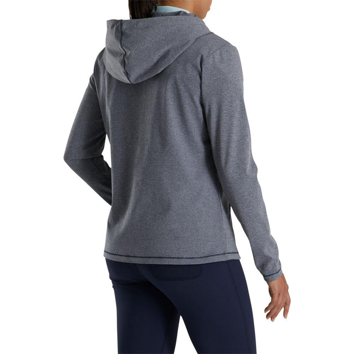 FootJoy Full-Zip Hoodie Golf Jacket Navy Heather - FW22 Women