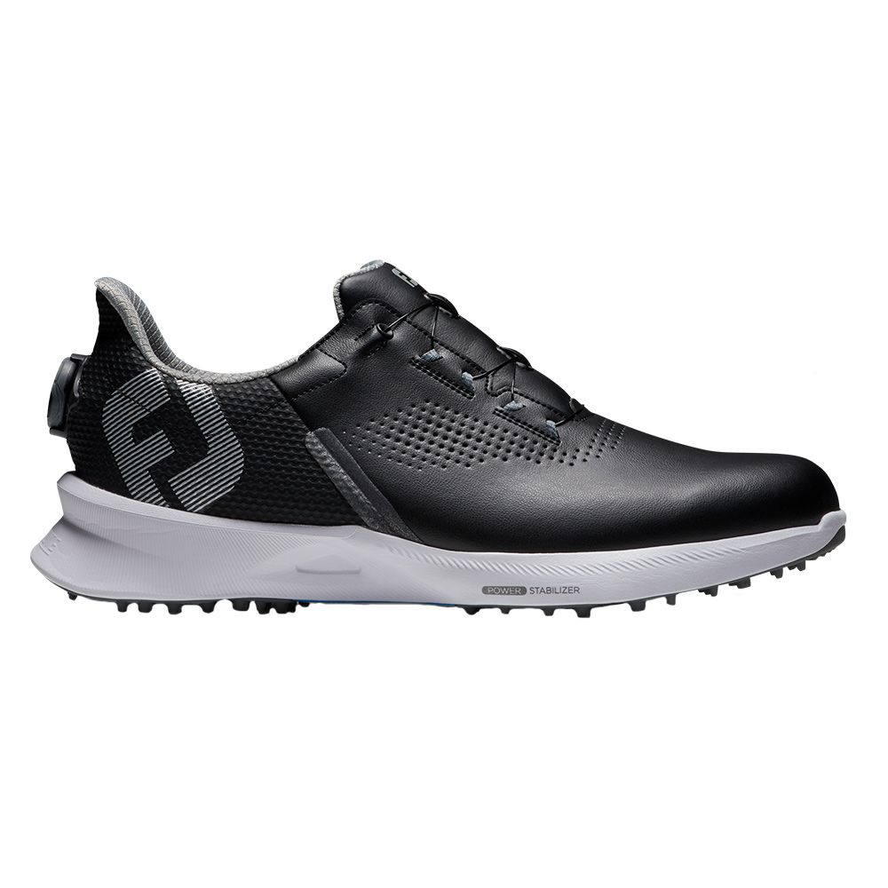 シューズ(男性用) FootJoy FUEL 26.5 BOA FootJoy Fuel BOA Spikeless Golf Shoes Previous Season Style Black