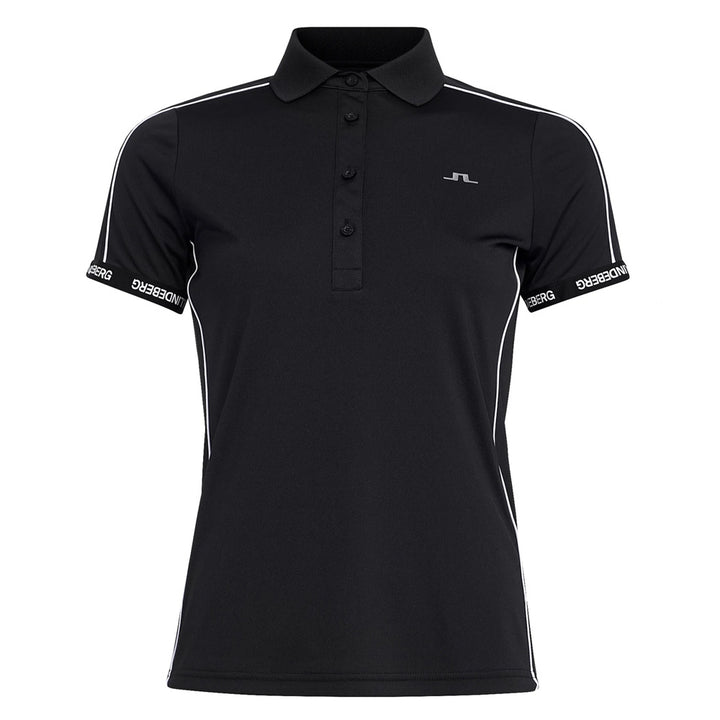 J.Lindeberg Damai Golf Polo Black - SS22 Women