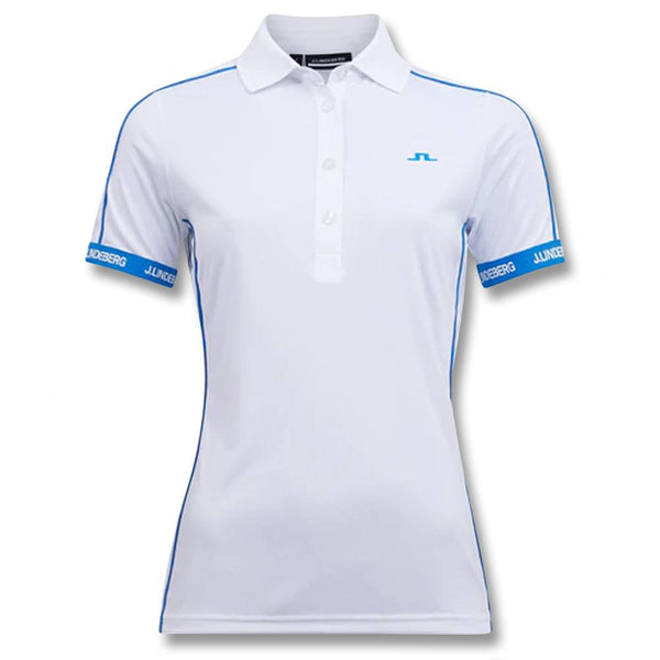 J.Lindeberg Damai Golf Polo White - SS22 Women