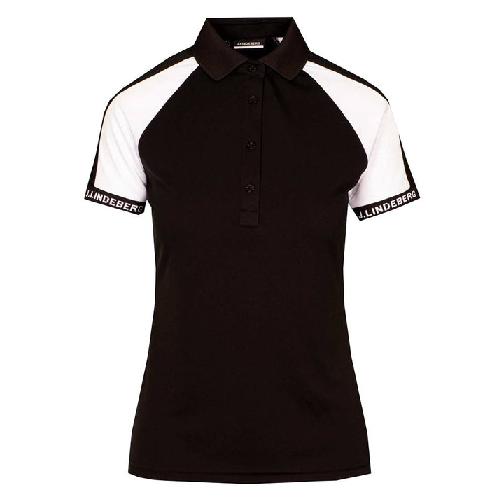 J.Lindeberg Perinne Golf Polo Black - SS22 Women