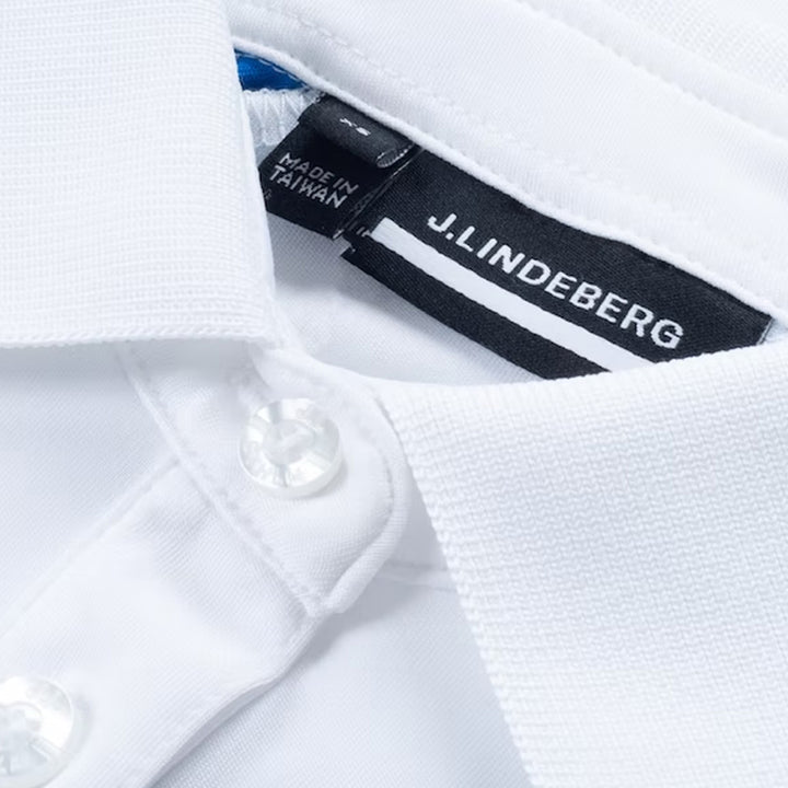 J.Lindeberg Perinne Golf Polo White - SS22 Women